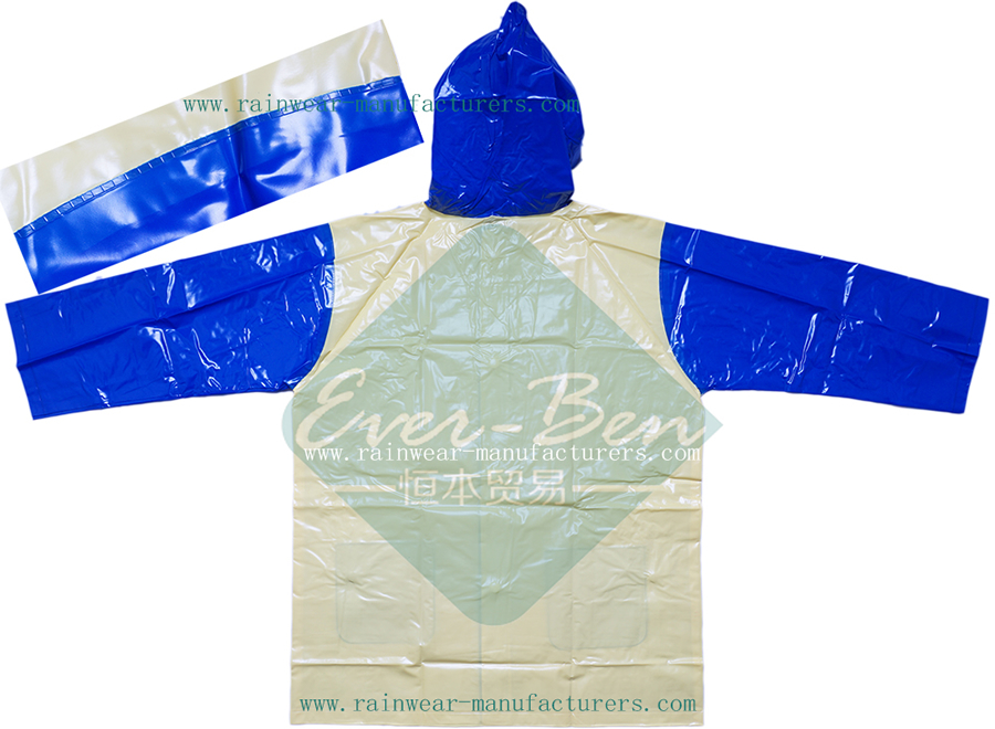 Children PVC shiny raincoat-toddler rain jacket China supplier